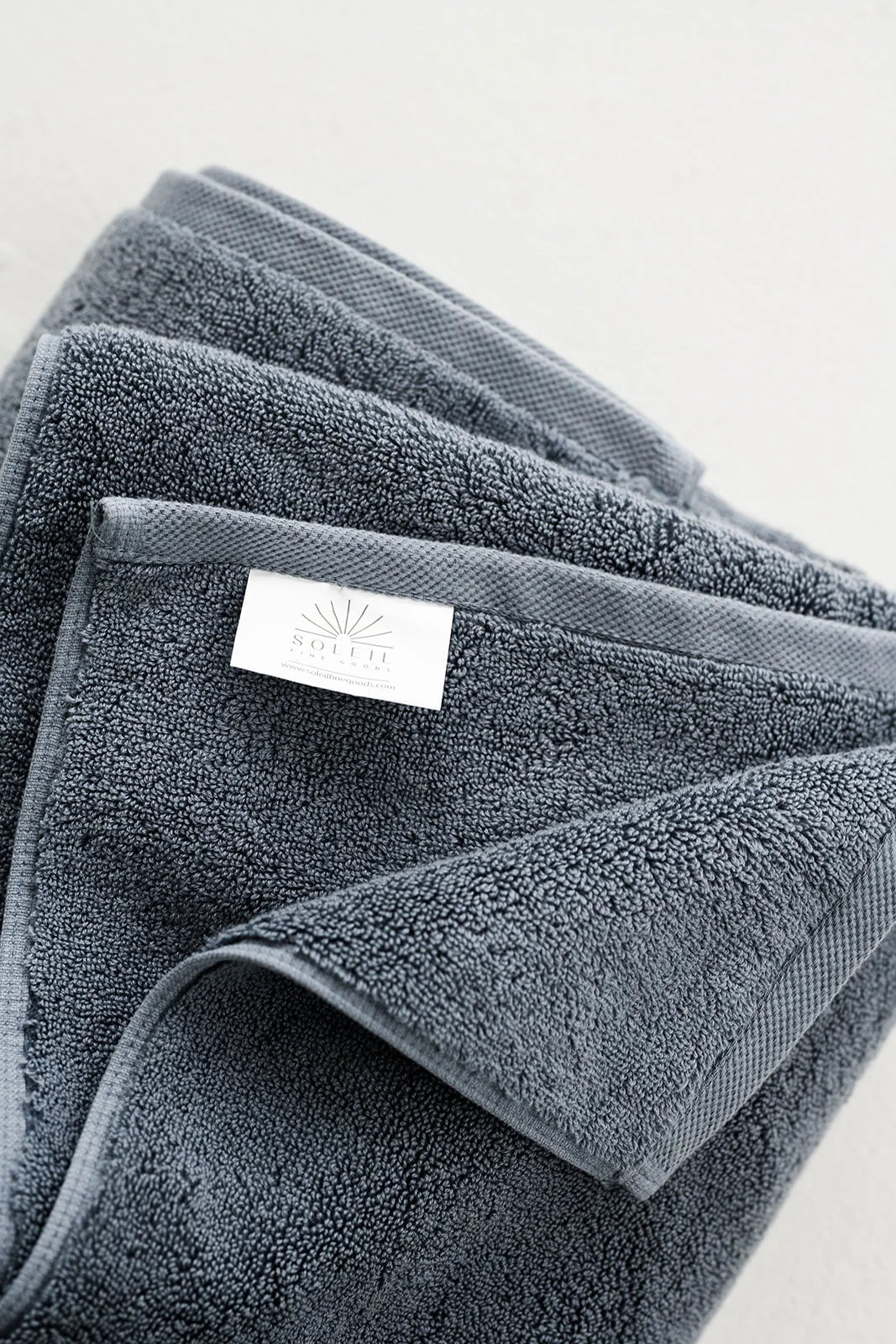Blue Grey Ultra Plush Luxury Bath Towels, Set of 4