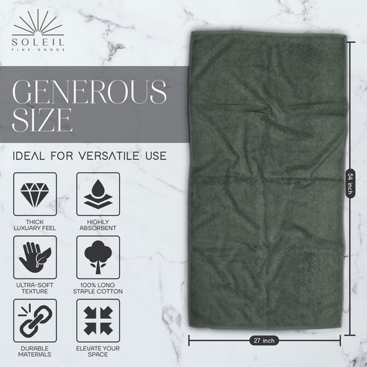 4 Piece Bathroom Towel Set,  (Forest)