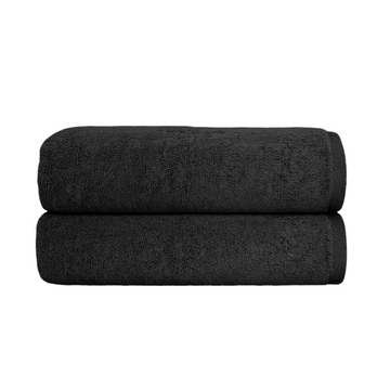 2 Piece Bathroom Towel Set, (Charcoal)
