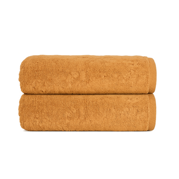 2 Piece Bathroom Towel Set,  (Brown Amber)