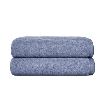 2 Piece Bathroom Towel Set,  (Blue Grey)