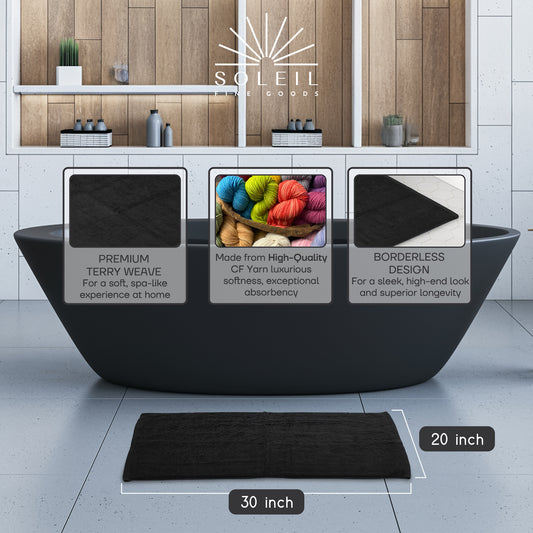 Bath Mat - Set of 2 (Charcoal)