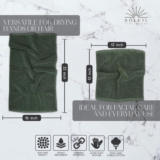 Hand Towels - Set of Four (4) (Forest)