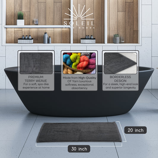Bath Mat - Set of 2 (Steel)