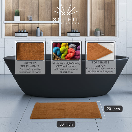 Bath Mat - Set of 2 (Brown Amber)