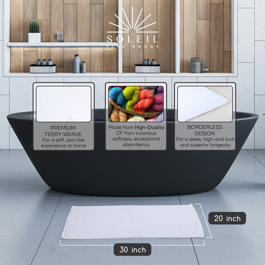 Bath Mat - Set of 2 (White)